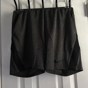 Black/grey Nike shorts
